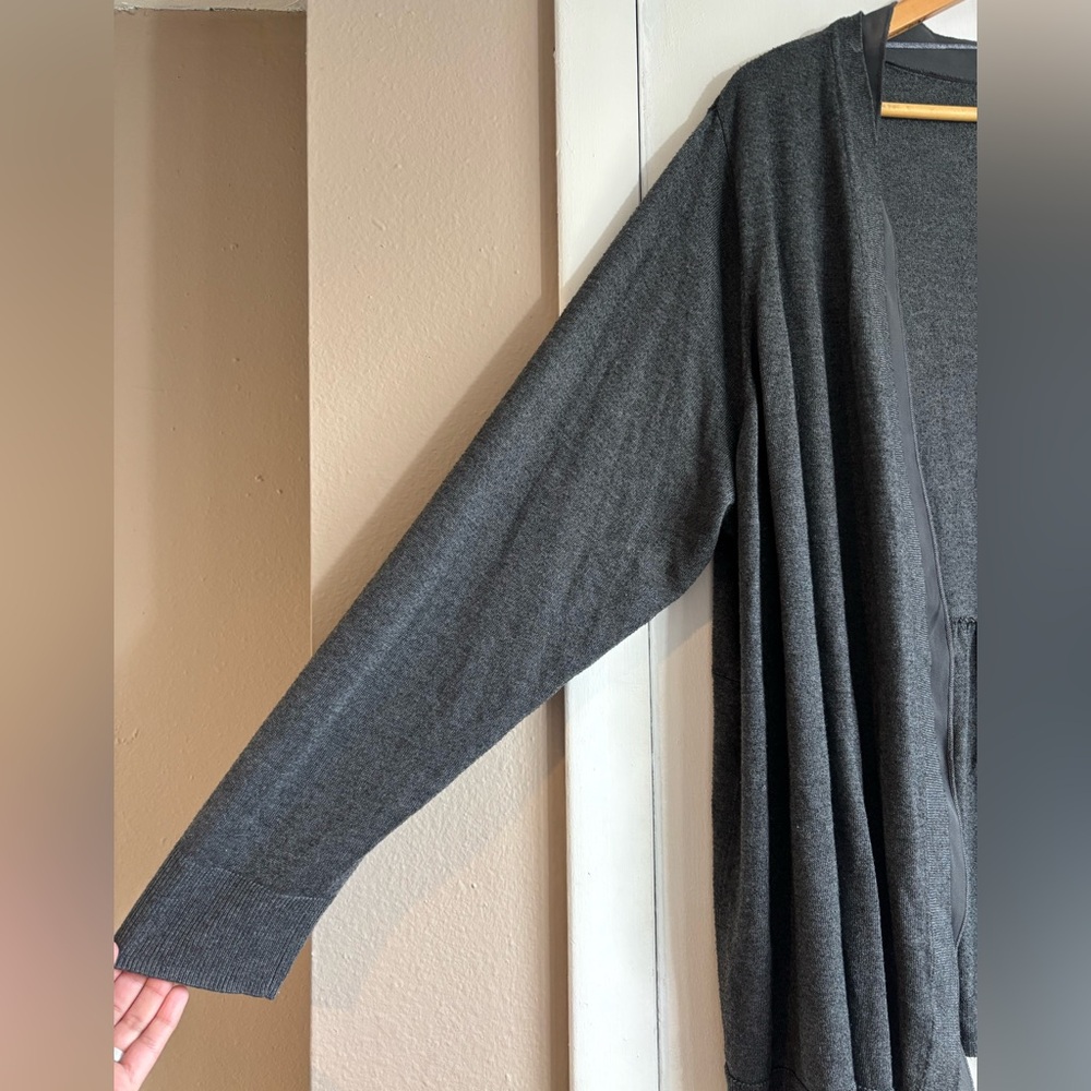 Apt. 9 Women's Charcoal Open Cardigan - Picture 3 of 6